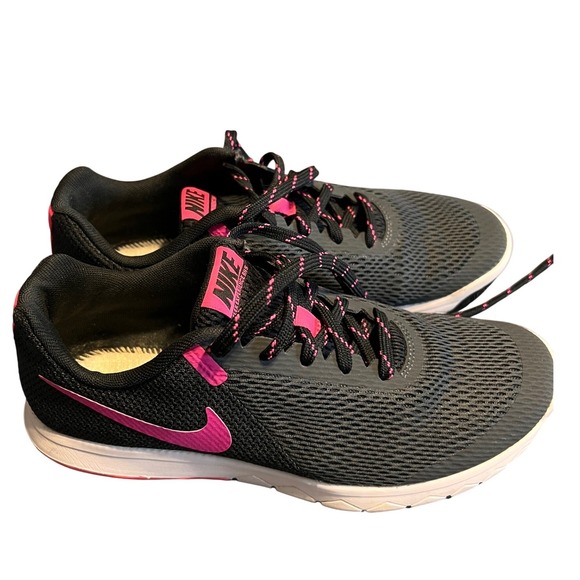 Nike Shoes - Nike Flex Experience RN 5 Womens Running Shoes Black Pink US Size 8, Athletic